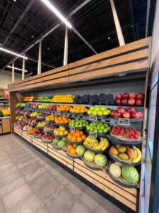 Table Top Hanging Grocery Counter Structure