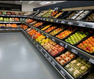 Short Fruit and Vegetable Shelf without Mirror