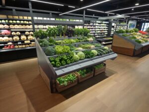 Wheeled Greens Display Stand – Innovative Solution for Fresh Herbs and Lettuce