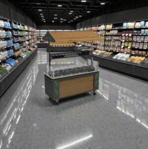 Roofed Olive Presentation Stand