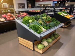 Chariot à légumes sur roues – Stand innovant pour herbes et salades fraîches