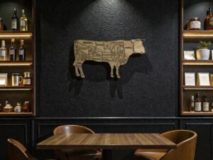 Figures sculptées en bois de mouton