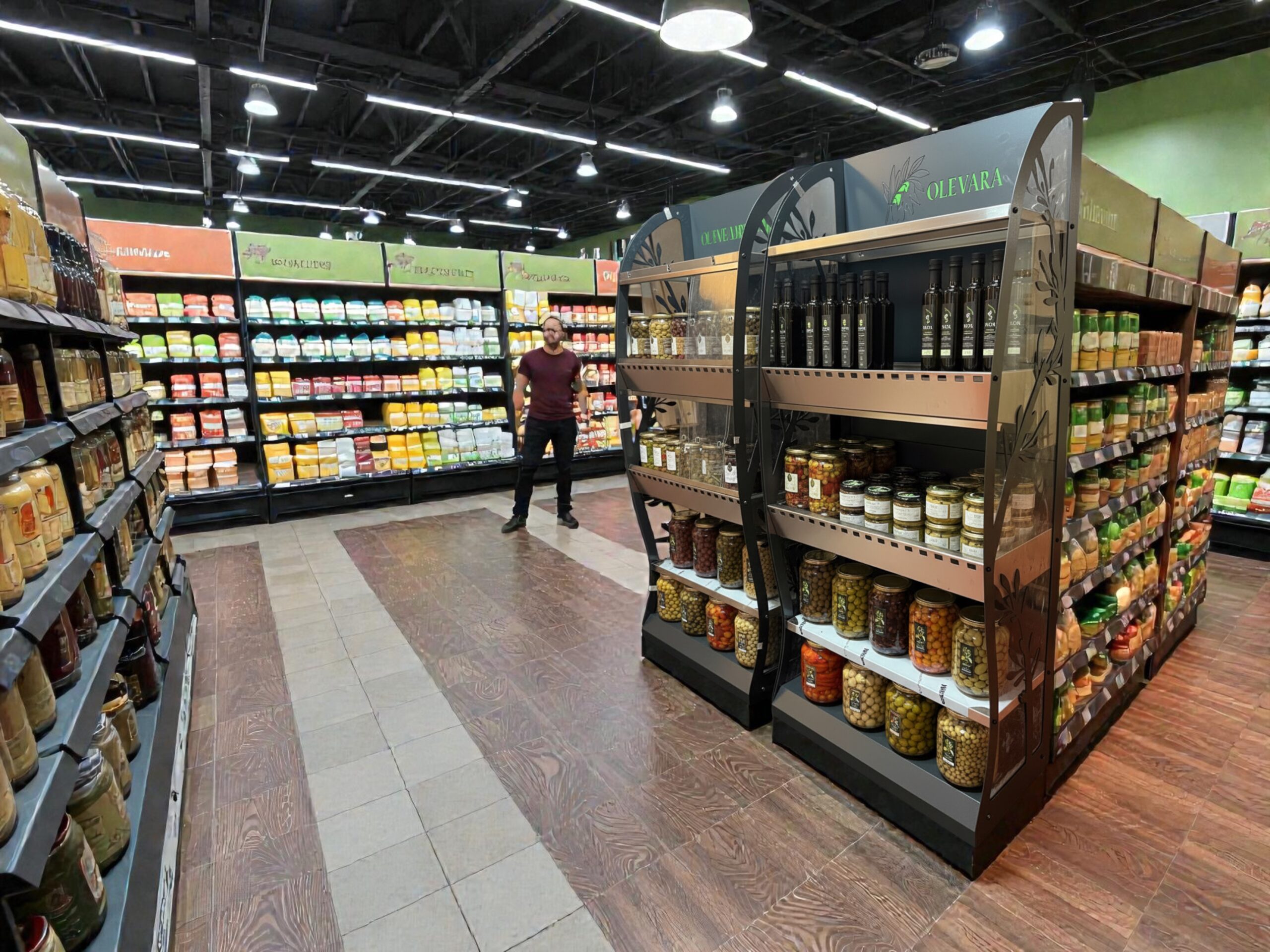 Duvar Zeytin Teşhir Standı