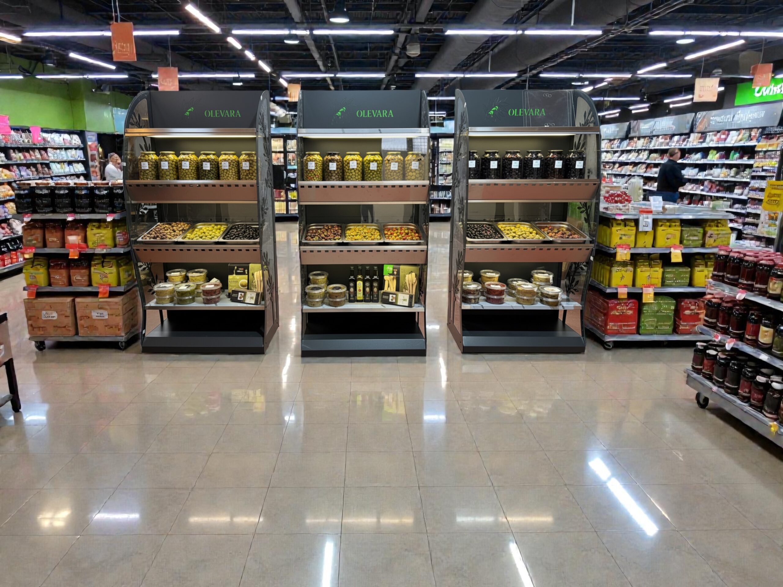 Duvar Zeytin Teşhir Standı