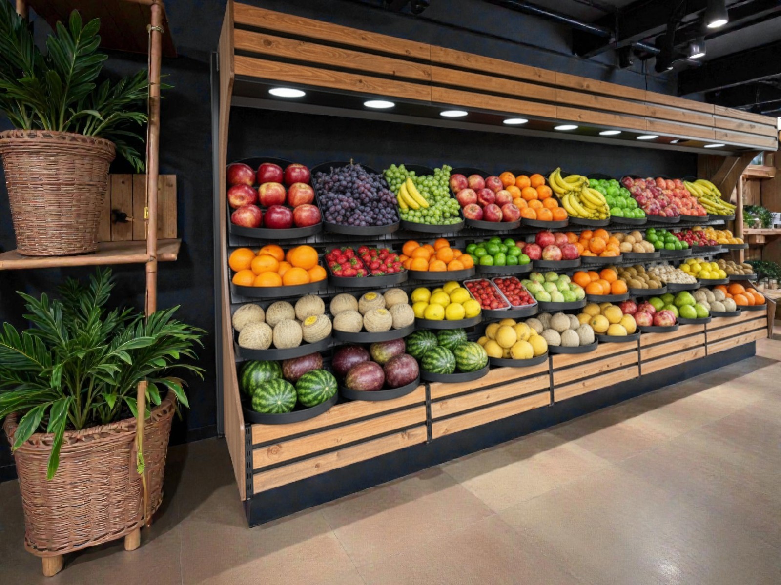 Tablalı Asmalı Manav Tezgahı