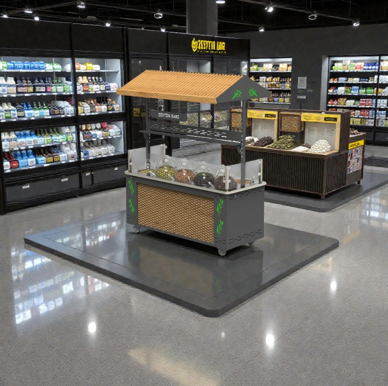 Çatılı  Zeytin Tezgahı