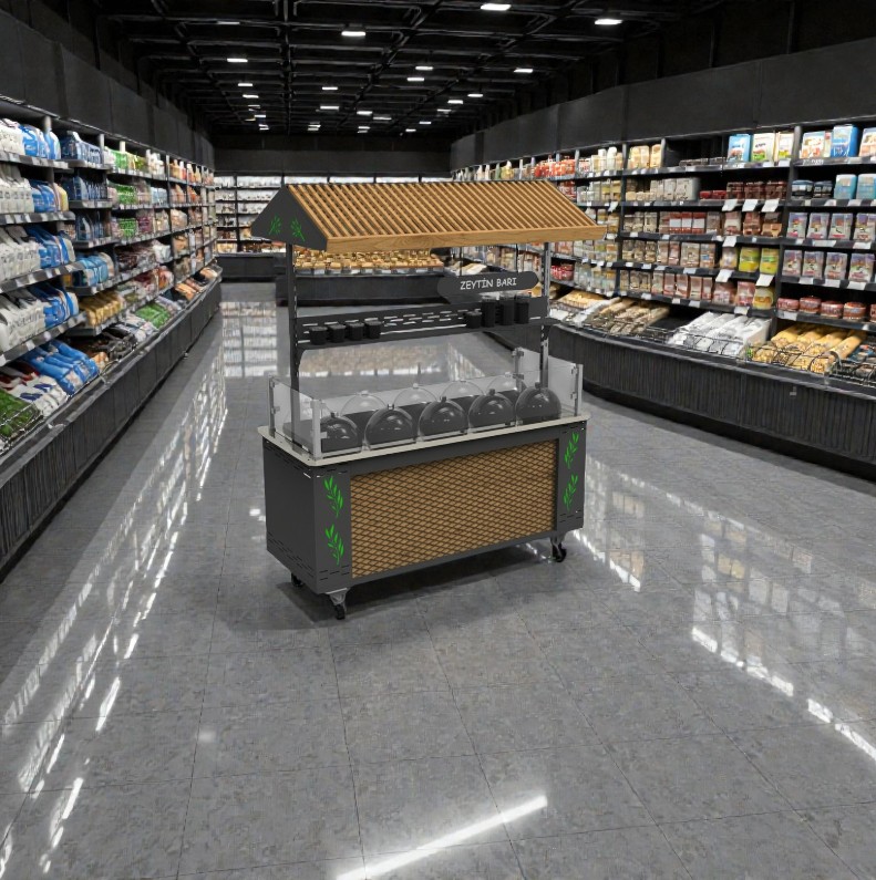 Çatılı  Zeytin Tezgahı