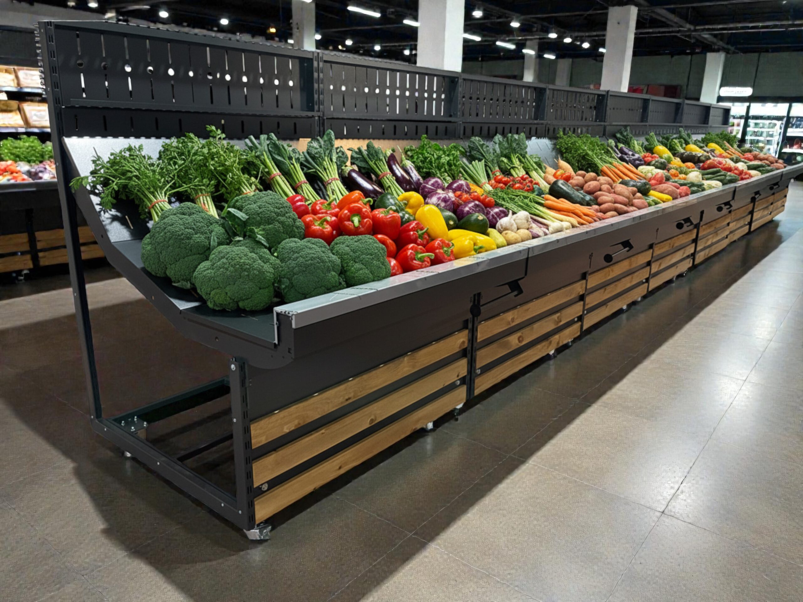 Aynasız Kısa Kademeli Meyve Ve Sebze Tezgahı