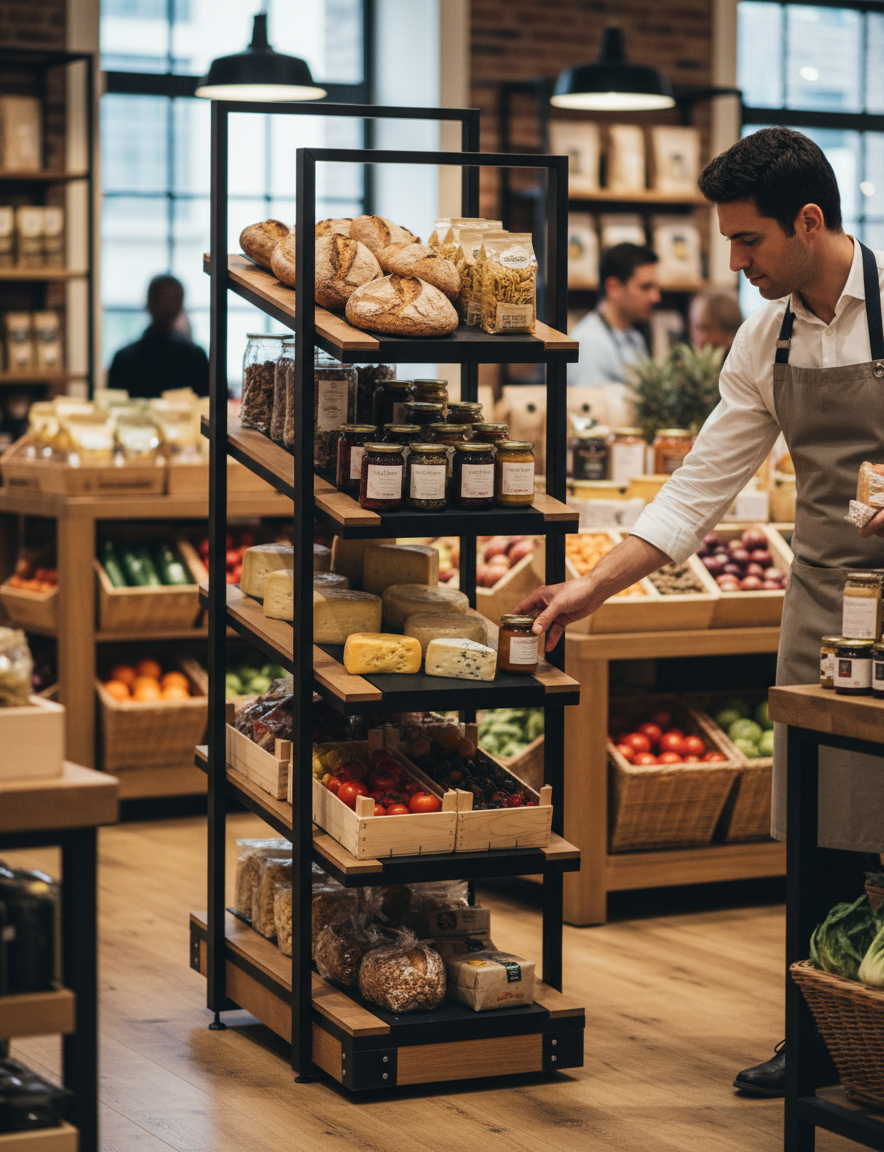 Market Şarküteri Orta  Alan Gurme Rafı